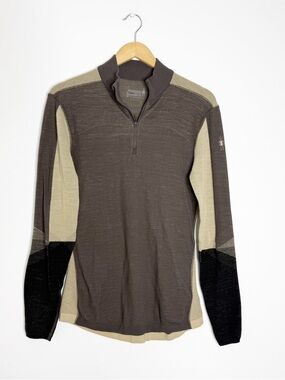 Smartwool Intraknit Merino 200 1/4 Zip Base Layer Medium Men’s